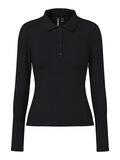 Product image thumbnail - PCKITTE POLOSKJORTE, Black | 5