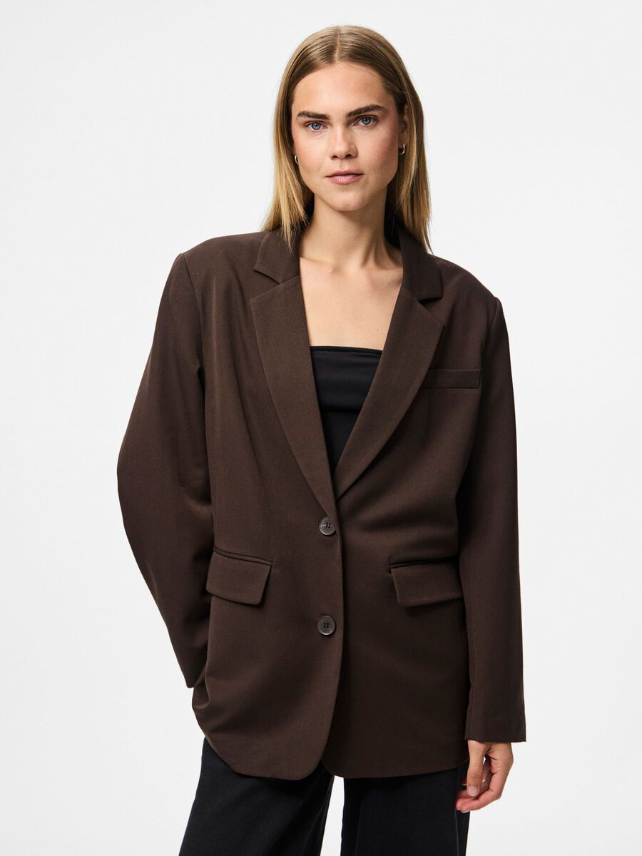 Carousel image - PCKAMIL OVERSIZED BLAZER, Hot Fudge | 1