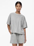 Pieces   PCCHILLI OVERSIZE FIT KORTÄRMAD TOPP, Light Grey Melange, highres - 17118870_LightGreyMelange_003.jpg