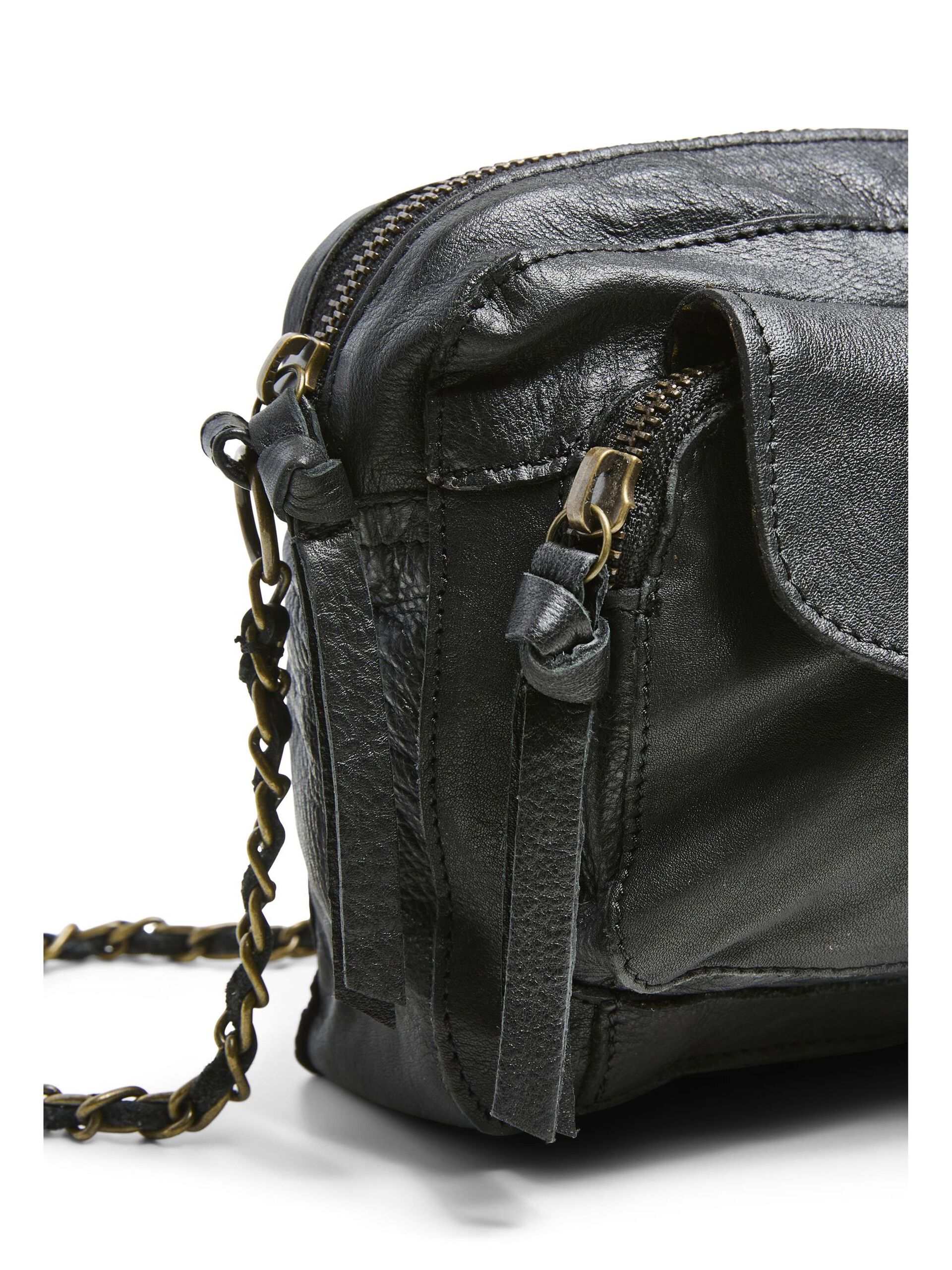 Carousel image - PCNAINA - CUIR SAC BANDOULIÈRE, Black | 4