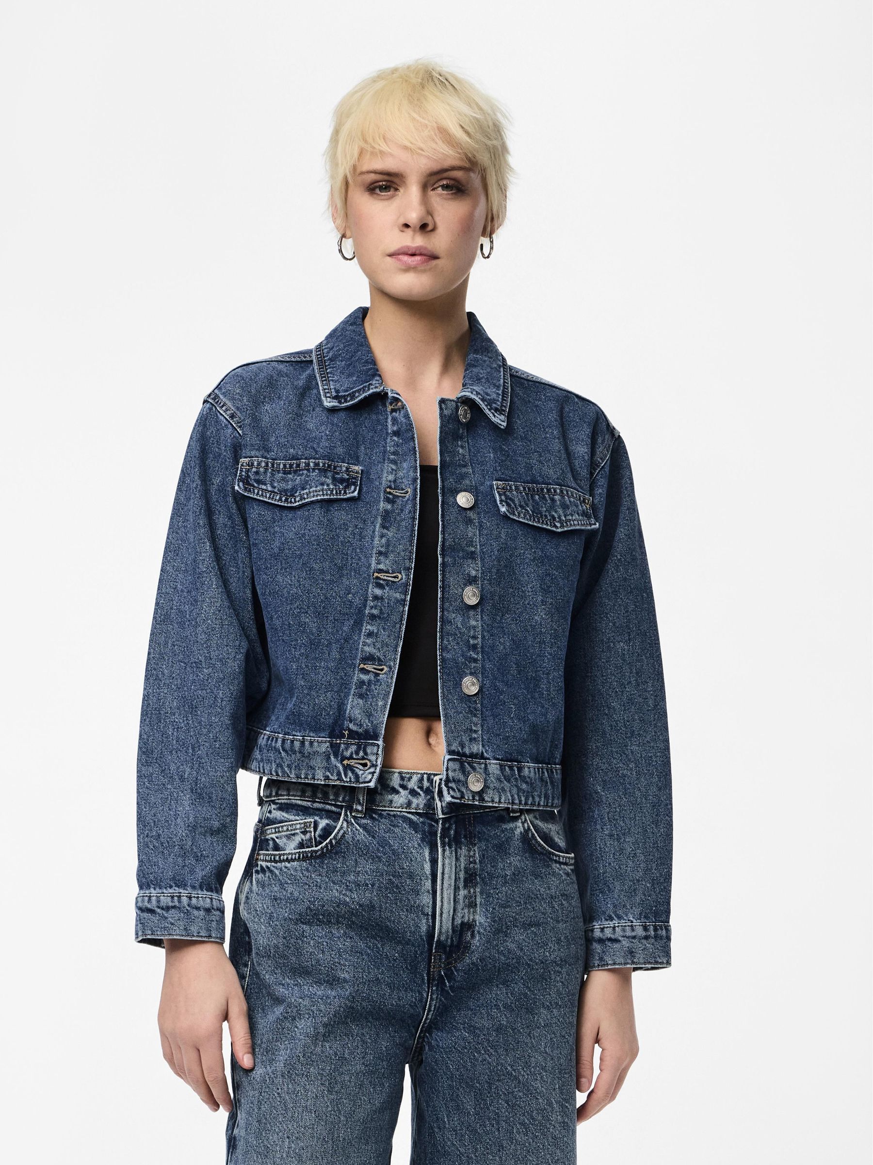 Medium blue denim hotsell jacket