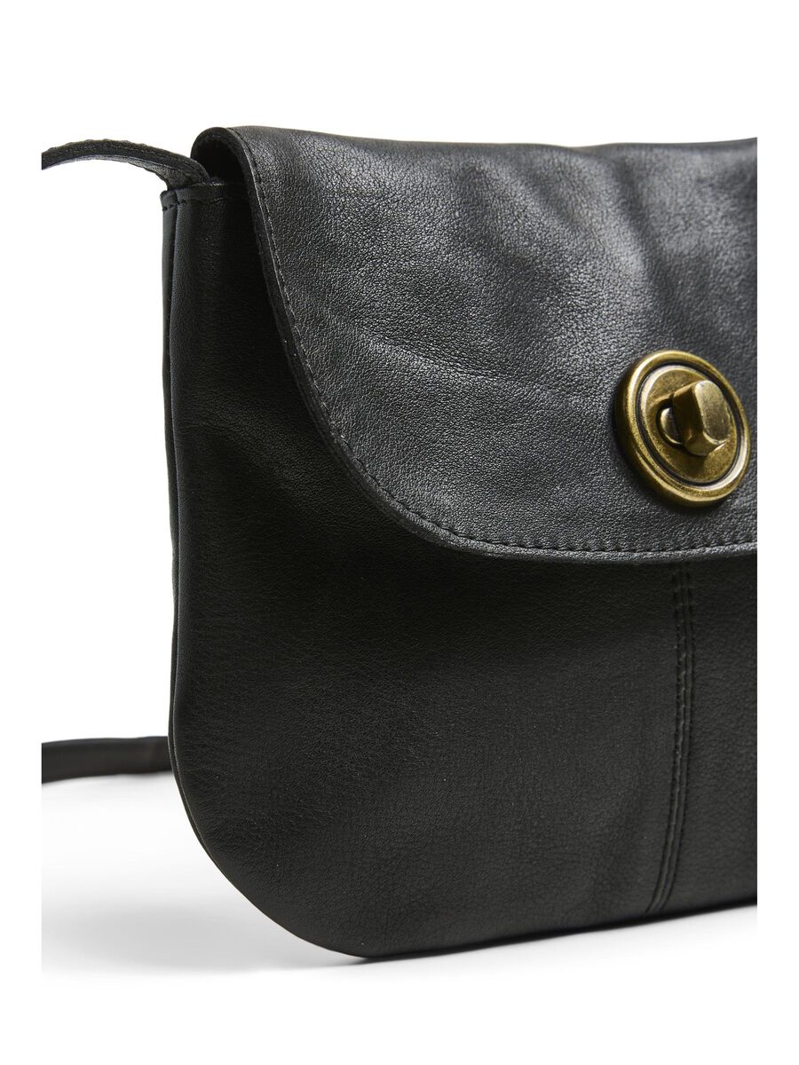 Carousel image - LEATHER CROSSBODY BAG, Black | 2