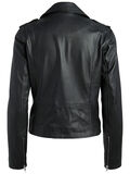 Pieces BIKER LEATHER JACKET, Black, highres - 17081264_Black_002.jpg