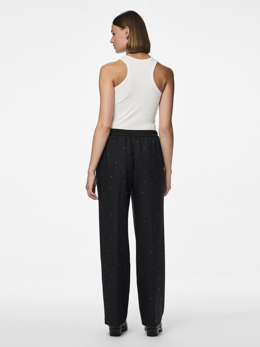 Pieces PCPEVA HOSE MIT WEITEM BEIN, Black, highres - 17154423_Black_1155396_004.jpg