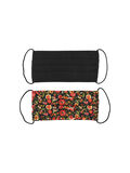Pieces 2ER-PACK COMMUNITY GESICHTSMASKE, Black, highres - 17114975_Black_869112_001.jpg