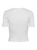 Pieces PCMADDY KORT TOP, Bright White, highres - 17145717_BrightWhite_002.jpg