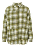 Pieces CHECKED SHIRT, Deep Lichen Green, highres - 17110661_DeepLichenGreen_820533_001.jpg