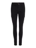 Pieces POCHES CARGO COUPE SLIM PANTALON, Black, highres - 17100577_Black_001.jpg