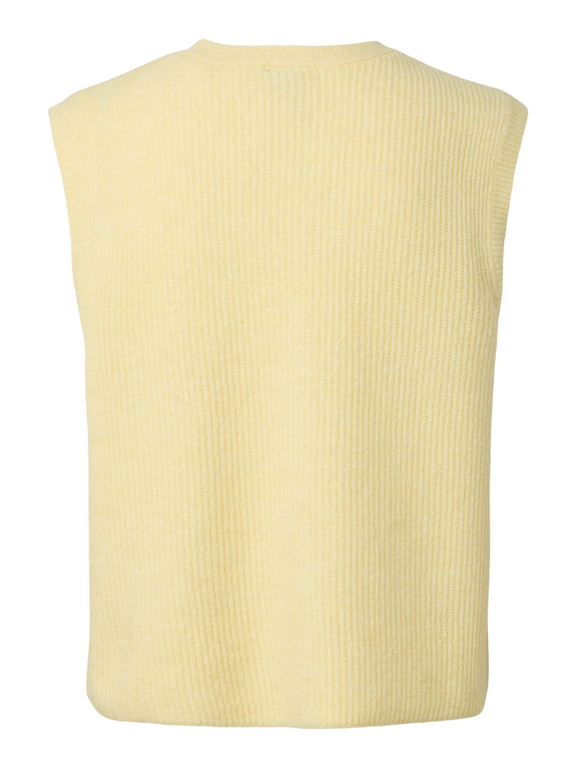 Carousel image - PCSILLY KNITTED VEST, French Vanilla | 6