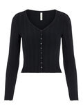 Pieces RIPPDESIGN SLIM FIT STRICKJACKE, Black, highres - 17103741_Black_001.jpg