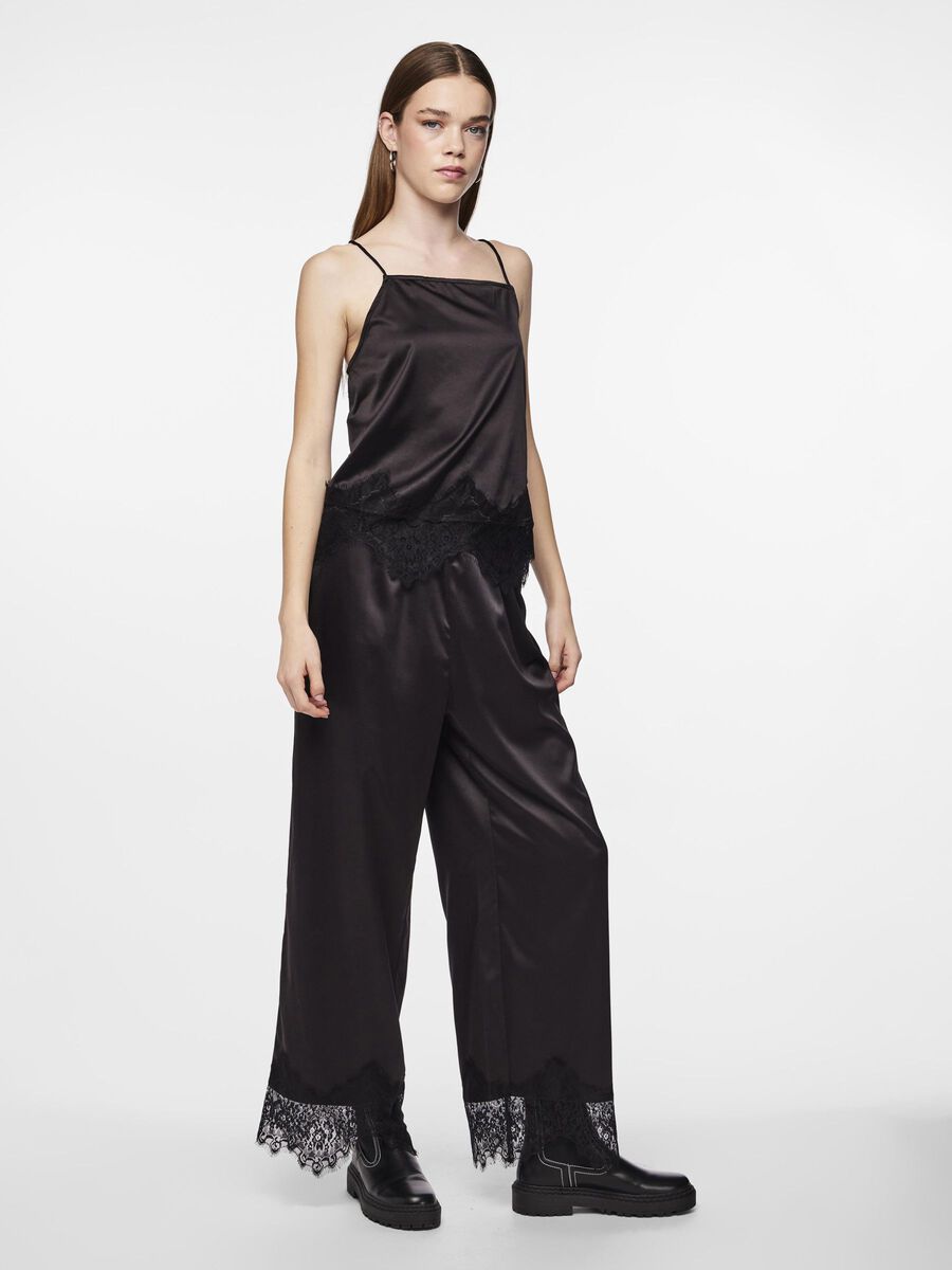 Pieces PCNOMI HIGH WAISTED TROUSERS, Black, highres - 17149640_Black_1110167_005.jpg