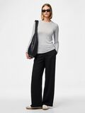 Product image thumbnail - PCMARIA LANGERMET TOPP, Light Grey Melange | 5