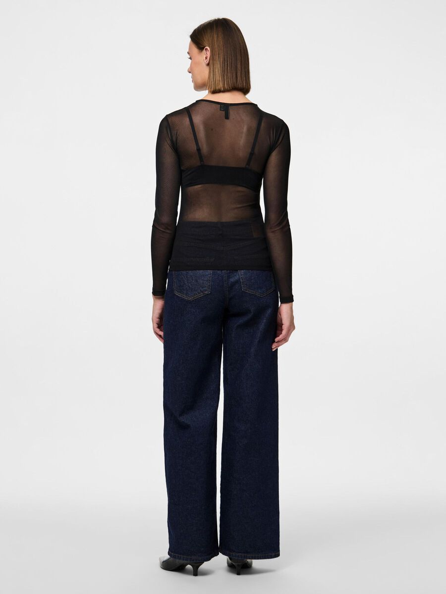 Pieces PCNINNI LONG SLEEVED TOP, Black, highres - 17141116_Black_004.jpg