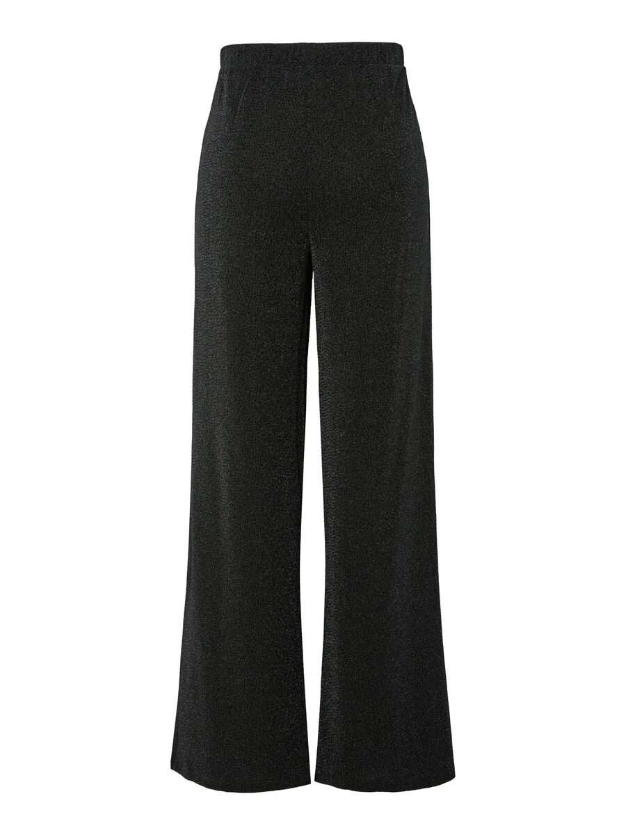 Carousel image - PCJINA WIDE-LEG TROUSERS, Black | 7