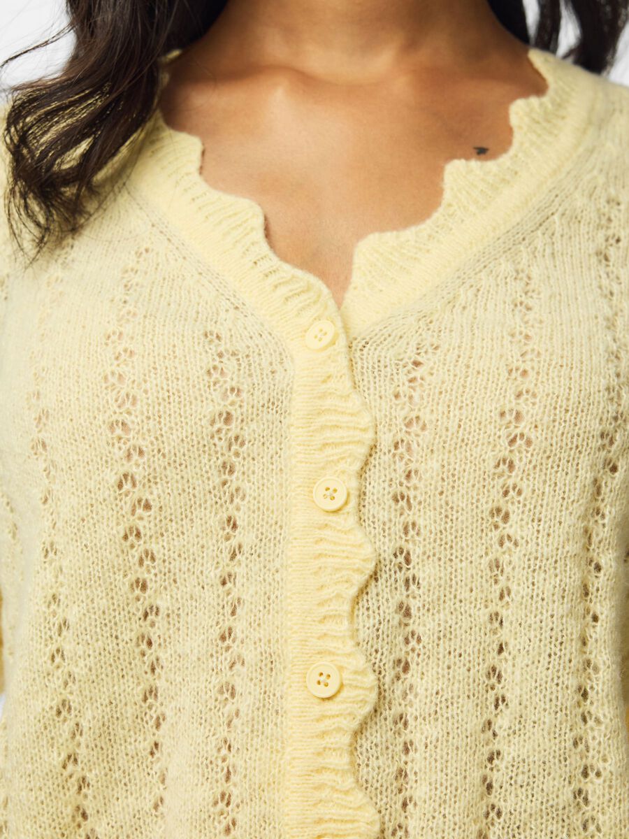 Carousel image 4 PCADA  KNITTED CARDIGAN, French Vanilla