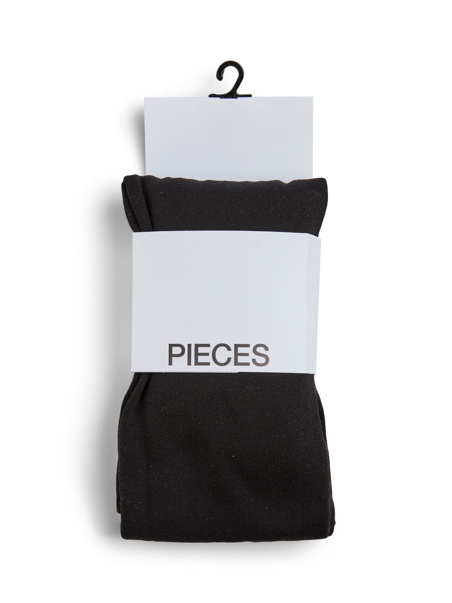 Product carousel image - PCKAYA FLEECE TIGHTS, Black | 2