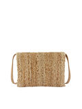 Product image thumbnail - STRAW LOOK CROSSBODY BAG, Nature | 2