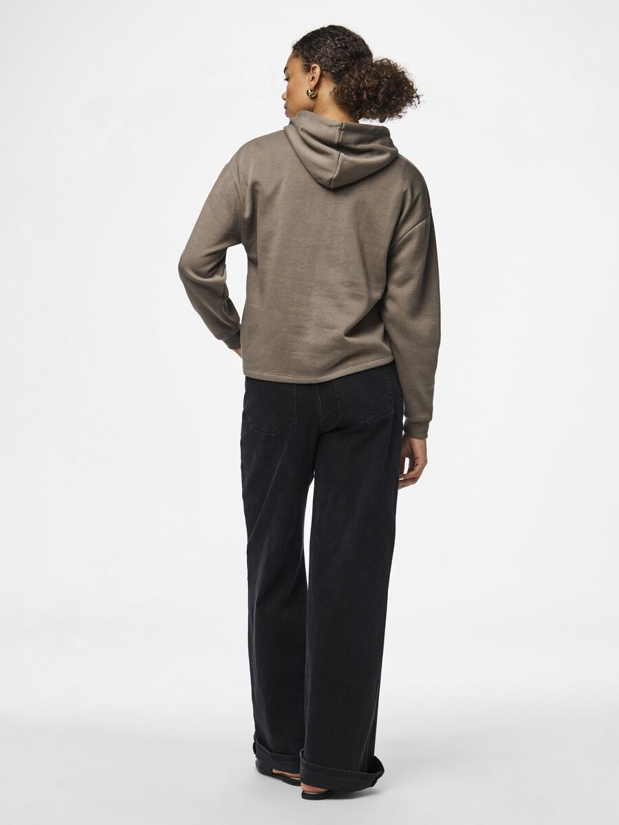 Pieces PCCHILLI HOODIE, Morel, highres - 17113437_Morel_004.jpg