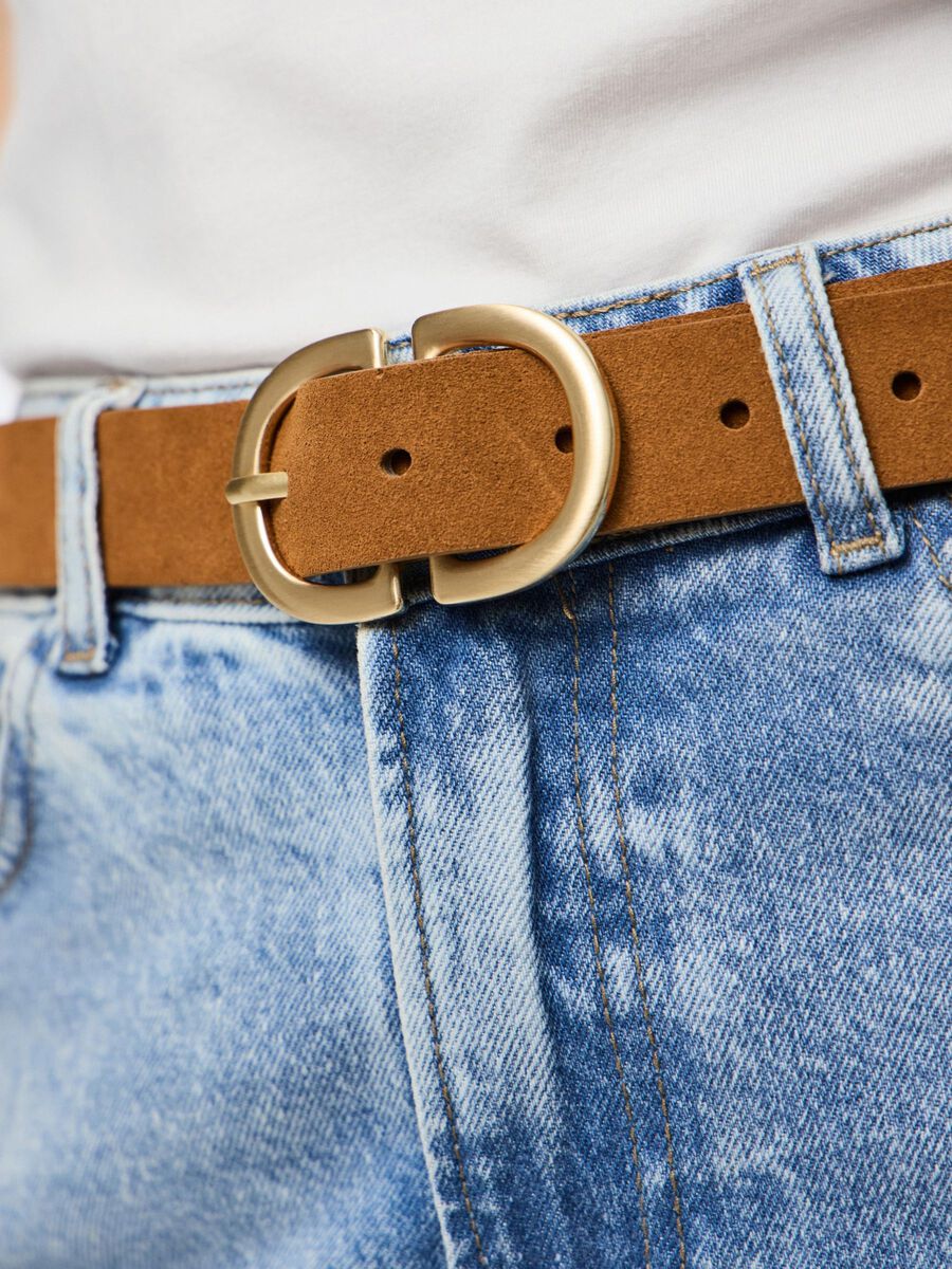 Pieces PCJUVA SUEDE BELT, Cognac, highres - 17102275_Cognac_783805_006.jpg