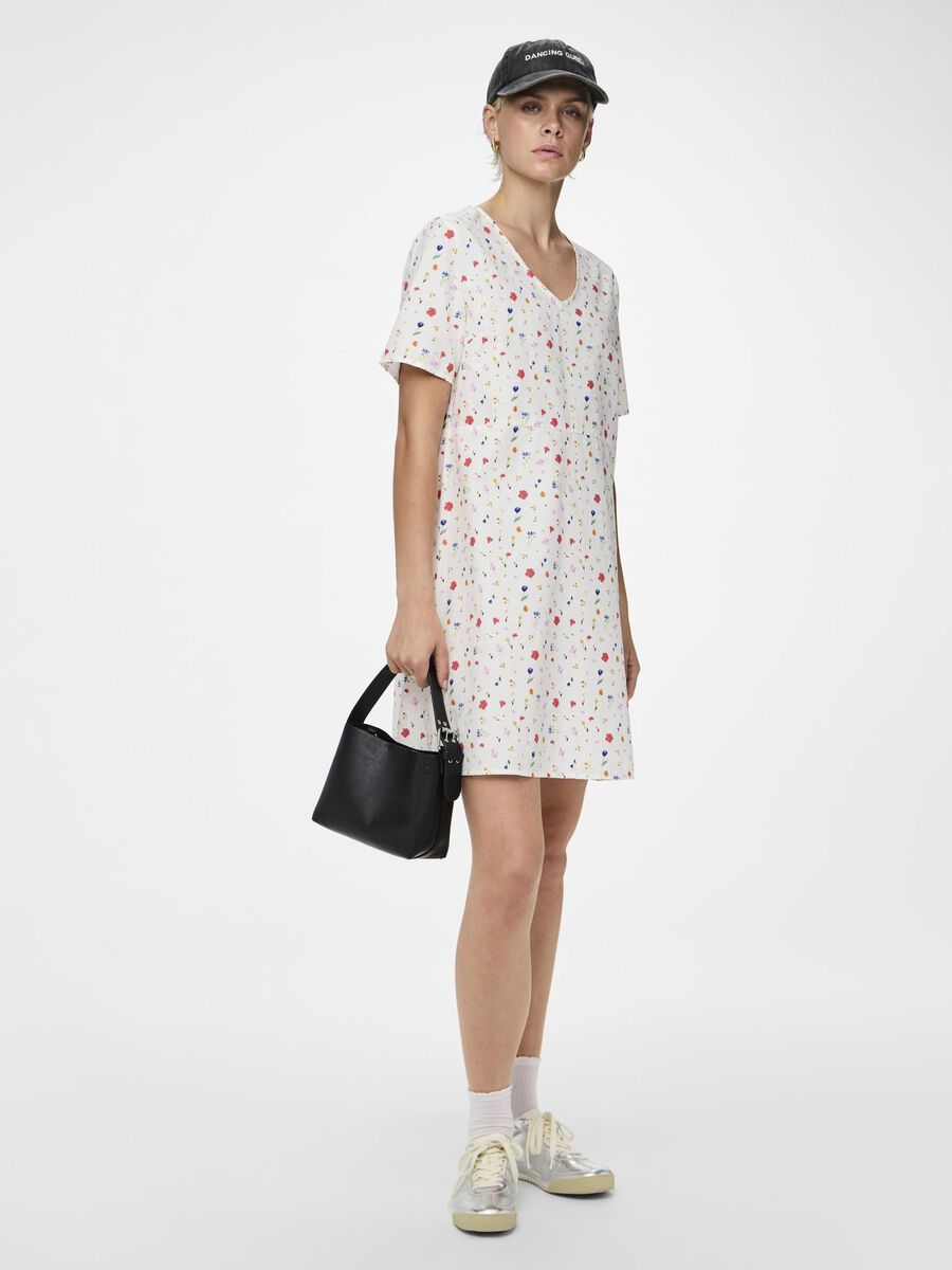 Pieces PCMIA  MINI DRESS, Bright White, highres - 17156888_BrightWhite_1175286_007.jpg