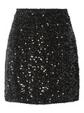 Pieces PCKAM SEQUIN MINI SKIRT, Black, highres - 17143411_Black_1146673_001.jpg