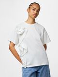 Product image thumbnail - PCSKYLAR ROSE T-SHIRT, Bright White | 1