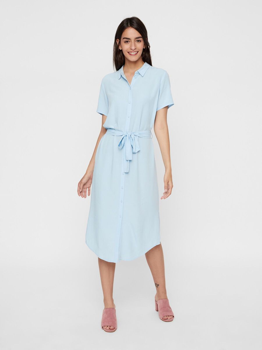 Carousel image - MIDI BLUSENKLEID, Airy Blue | 1