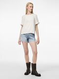 Pieces PCARIANNA SHORT SLEEVED TOP, Cloud Dancer, highres - 17145518_CloudDancer_005.jpg