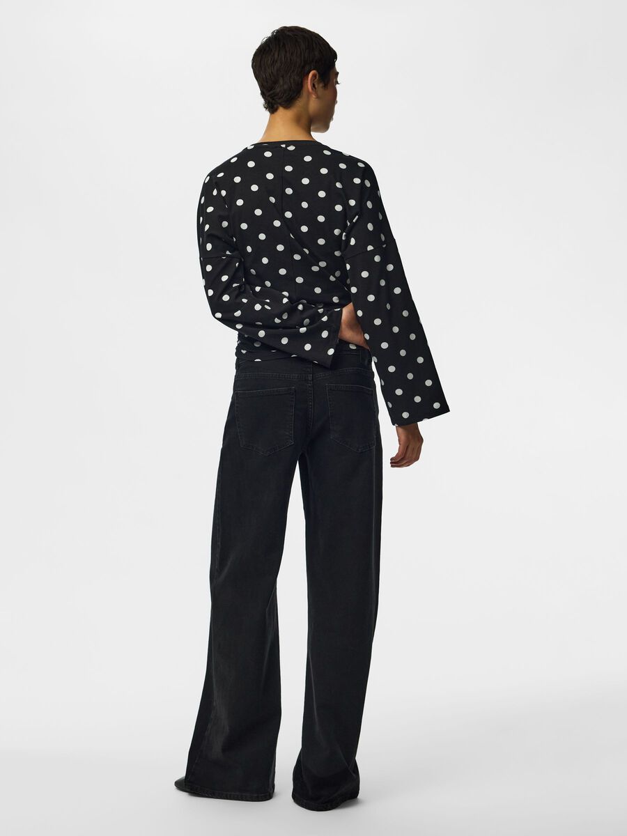Product carousel image 2 PCALLI TOP &Agrave; MANCHES LONGUES, Black