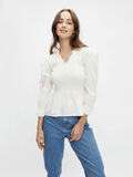 Pieces PCERIKE SMOCK SMOCK BLOUSE, Cloud Dancer, highres - 17117838_CloudDancer_003.jpg