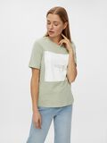 Pieces FRONT PRINT T-SHIRT, Desert Sage, highres - 17114078_DesertSage_853187_003.jpg