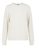 Pieces UNI SWEAT-SHIRT, Light Grey Melange, highres - 17114081_LightGreyMelange_001.jpg