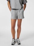 Product image thumbnail - TAILLE HAUTE SHORTS EN MOLLETON, Light Grey Melange | 1