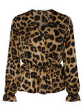 Pieces LEOPARD WRAP BLUSE, Black, highres - 17097212_Black_695976_001.jpg