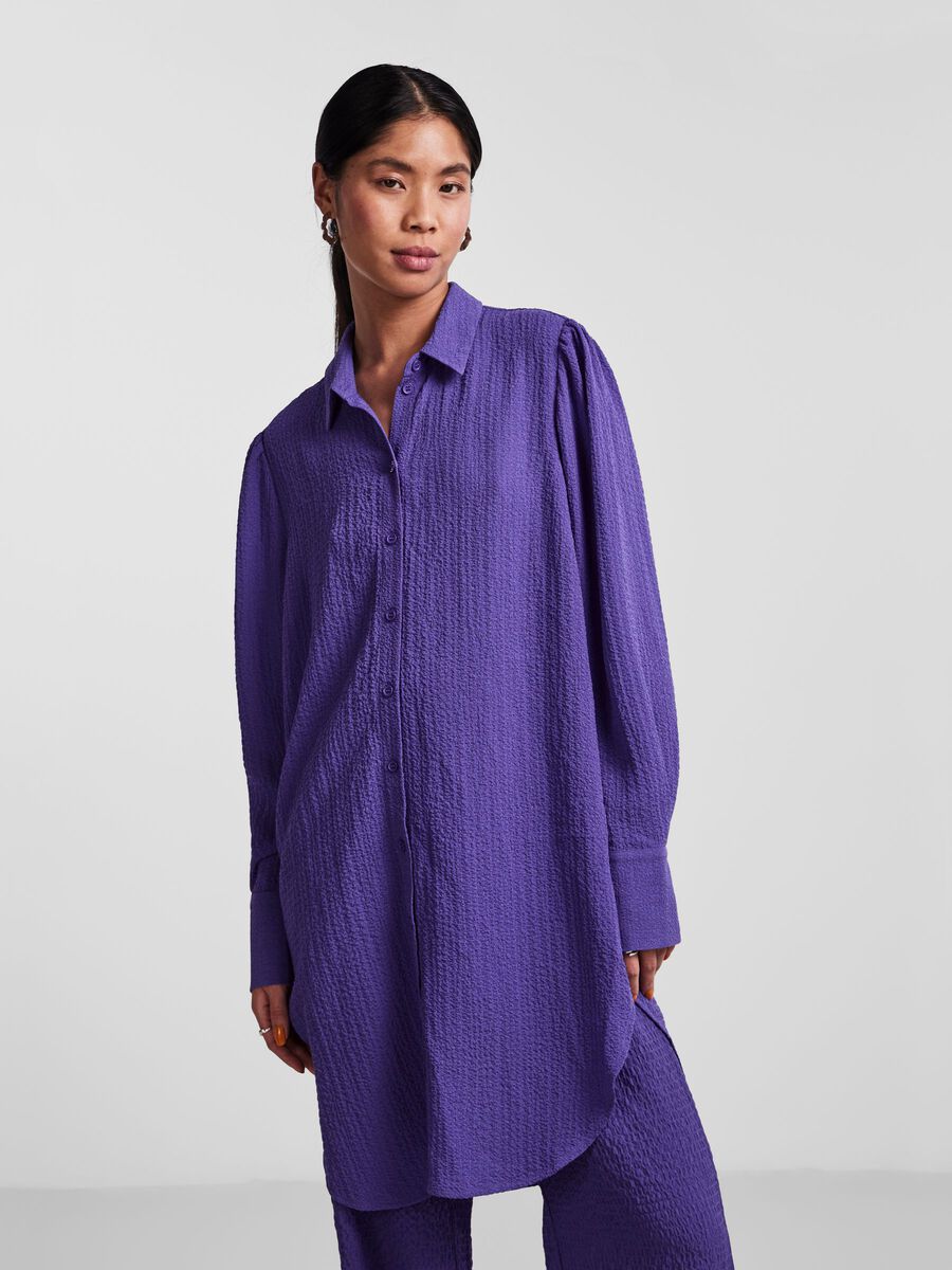 Pieces PCNORIA LONG SLEEVED SHIRT, Ultra Violet, highres - 17141473_UltraViolet_003.jpg