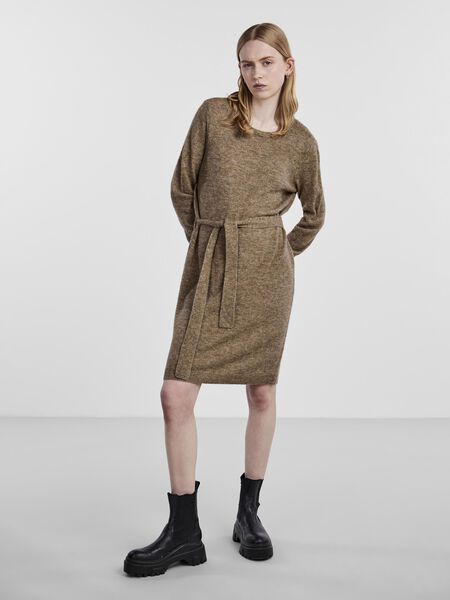 Pieces PCJULIANA KNITTED DRESS, Fossil, highres - 17139793_Fossil_005.jpg