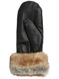 Pieces LEATHER MITTENS, Black, highres - 17090720_Black_002.jpg