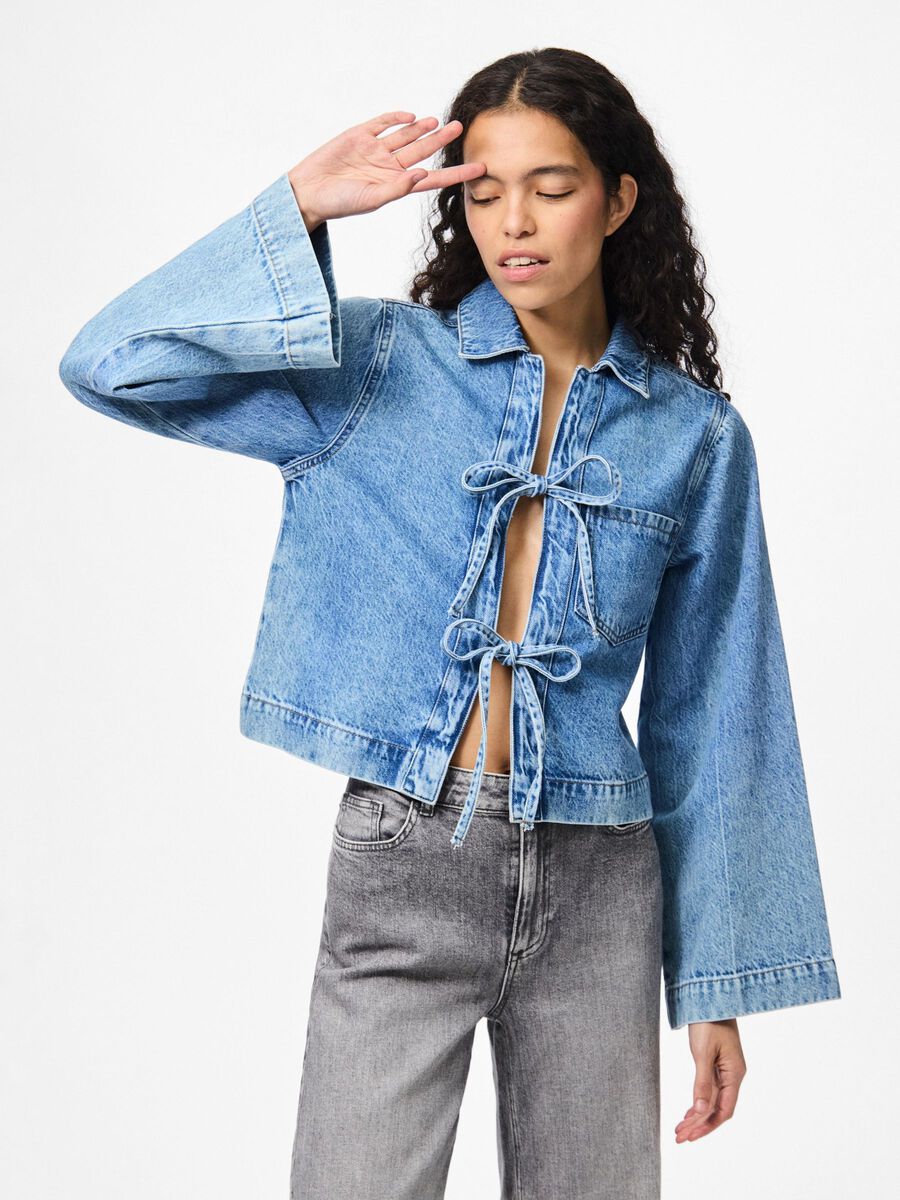 Pieces PCJULIET DENIM SHIRT, Medium Blue Denim, highres - 17159789_MediumBlueDenim_1209292_003.jpg