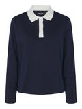 Pieces PCTINORI LANGARM-POLOSHIRT, Maritime Blue, highres - 17157398_MaritimeBlue_001.jpg