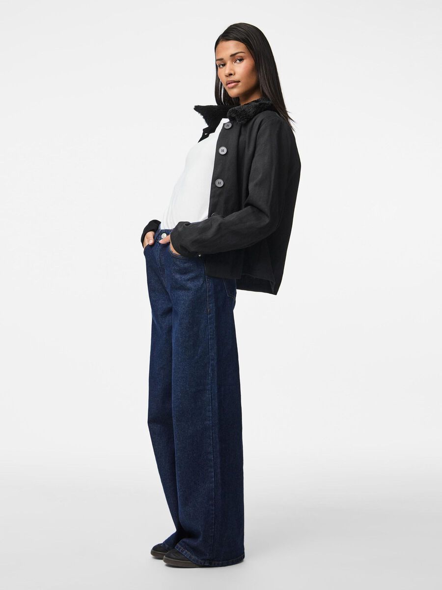 Carousel image - PCJACKIE VESTE EN JEAN, Black | 5