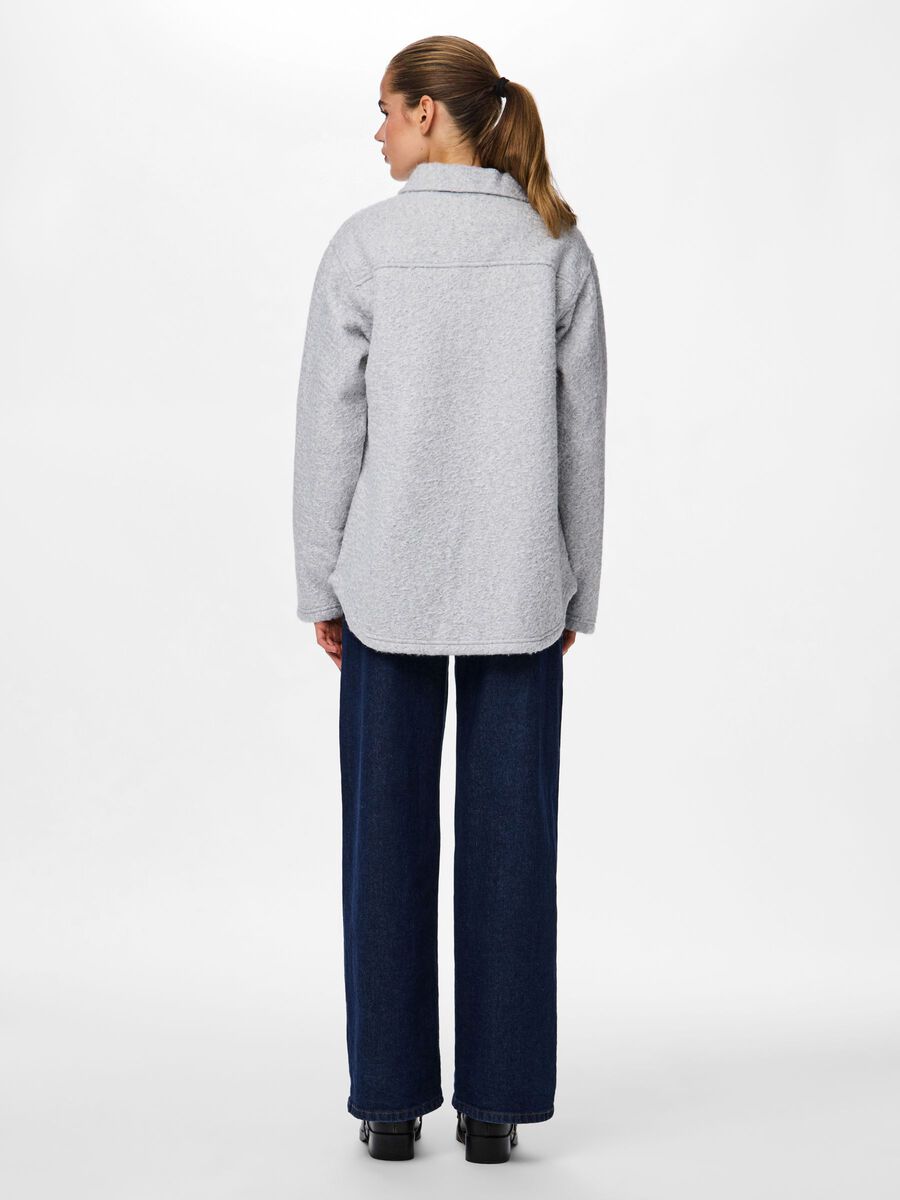Product carousel image - PCOLINE TEDDY SHACKET, Grey Melange | 2