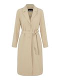 Pieces TIE BELT COAT, White Pepper, highres - 17117635_WhitePepper_001.jpg