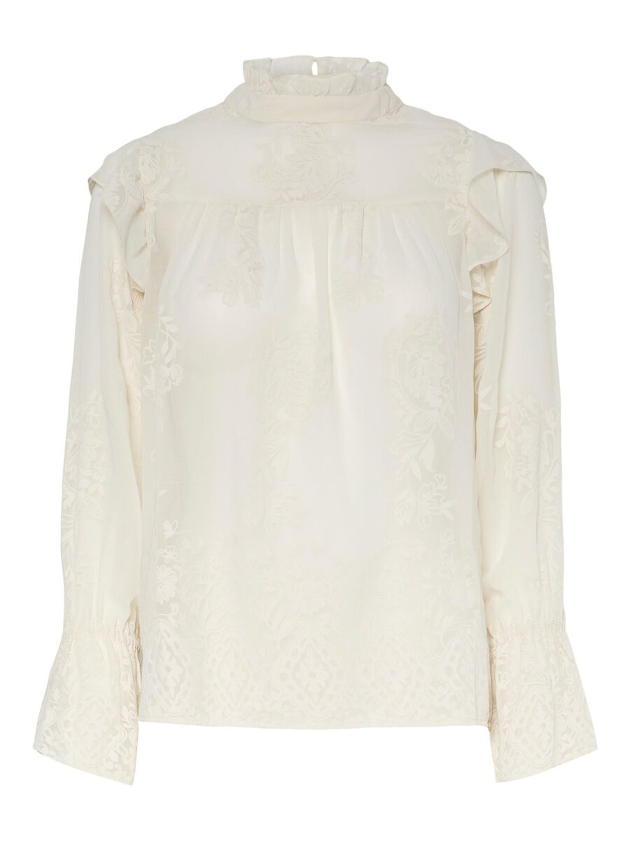 Pieces PCNOLIA LONG SLEEVED BLOUSE, Cloud Dancer, highres - 17160436_CloudDancer_001.jpg