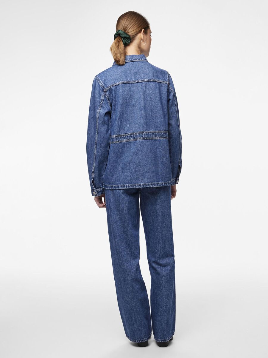 Pieces GIACCA IN DENIM, Medium Blue Denim, highres - 17147339_MediumBlueDenim_004.jpg