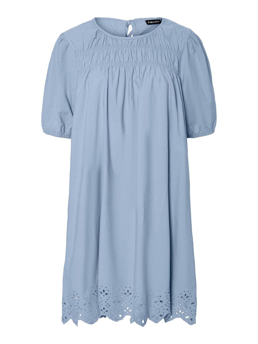 Pieces PCSALMINA 2/4 MINI JURK, Cashmere Blue, highres - 17158170_CashmereBlue_001.jpg
