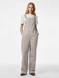 Product image thumbnail - PCALLO STRIPED DUNGAREES, Greige | 3
