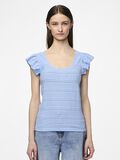 Pieces PCKELMA CAP SLEEVE TOP, Blue Bell, highres - 17150177_BlueBell_003.jpg