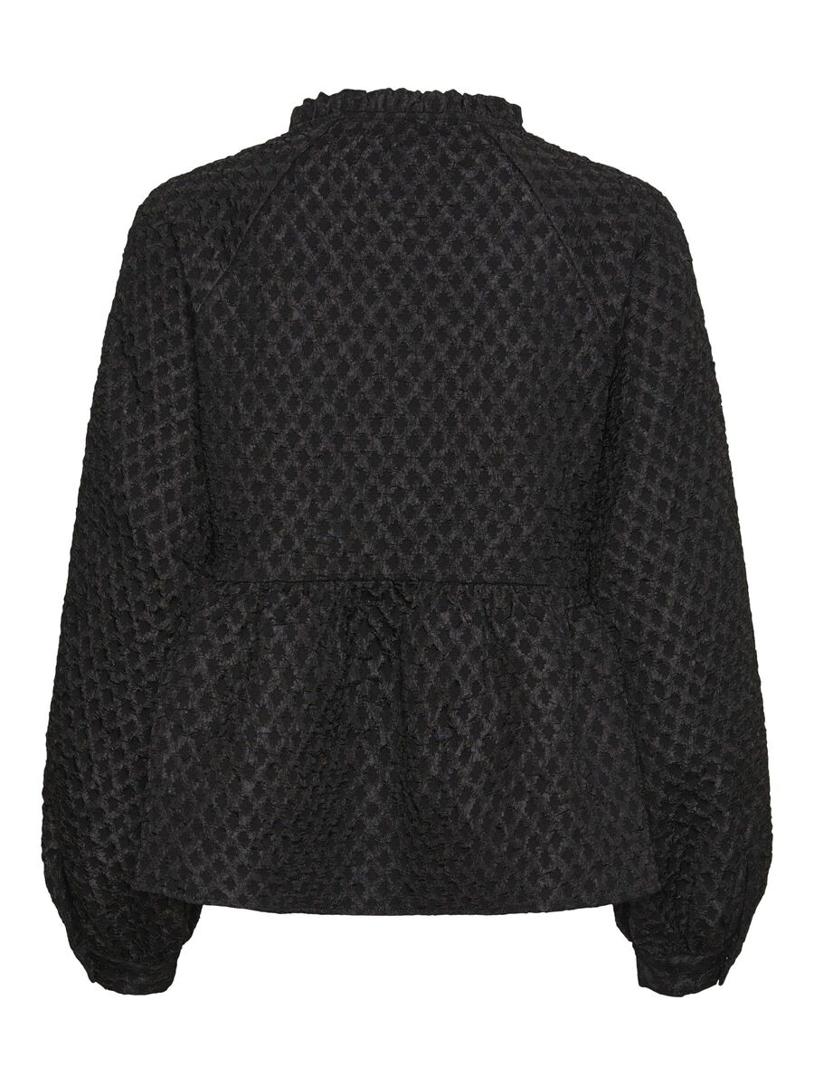 Carousel image - PCNIBE LANG&AElig;RMET BLUSE, Black | 7