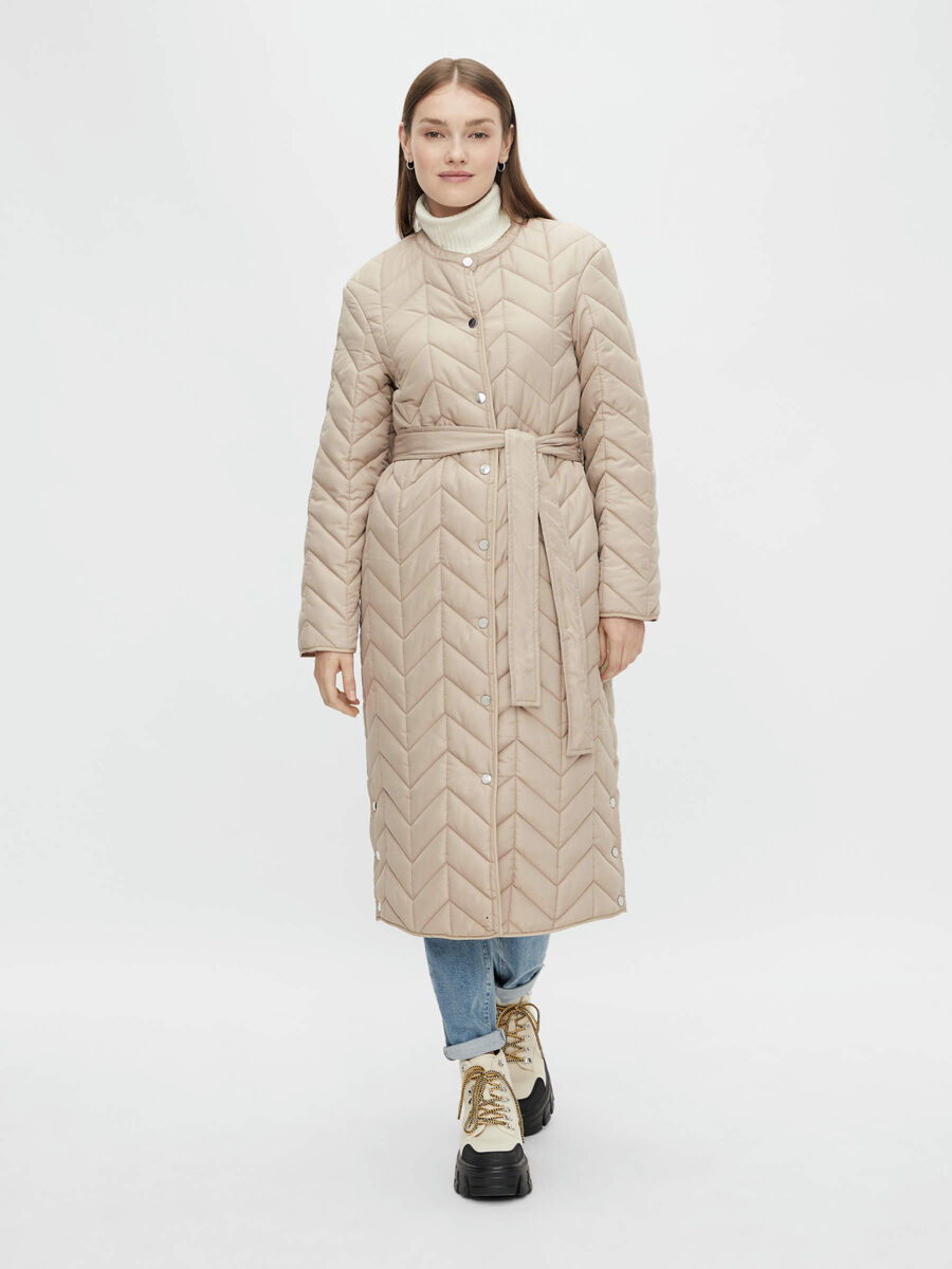 Pieces PCFAWN QUILTED JACKET, Silver Mink, highres - 17115162_SilverMink_003.jpg