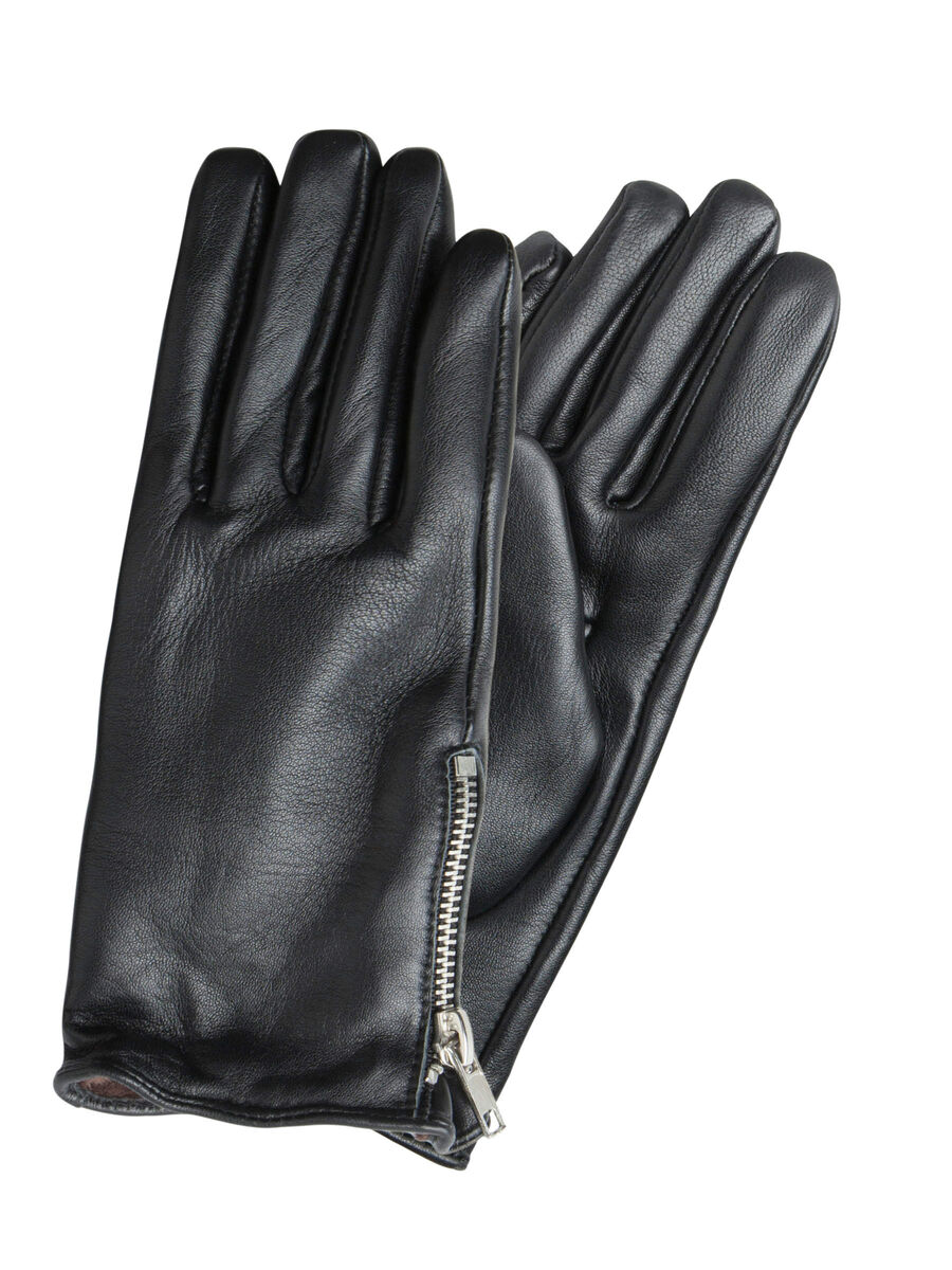 Pieces CUIR GANTS, Black, highres - 17083676_Black_001.jpg